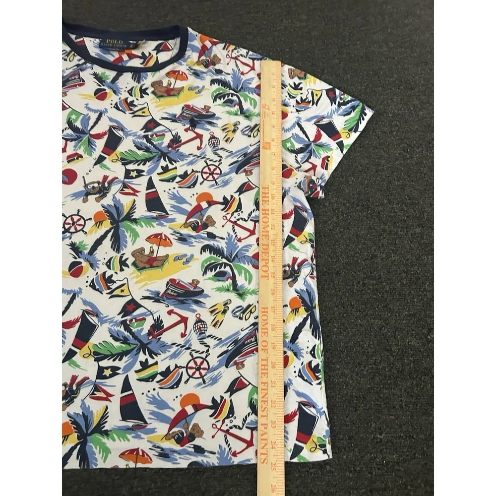 Polo Ralph Lauren Classic Fit Polo Bear Summer Jersey T-Shirt Mens‎ XL Preppy